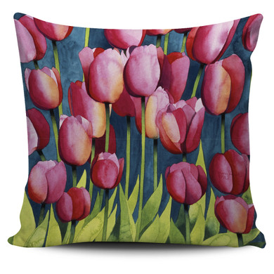 Mary Russell Botanical Art - Pink Tulips