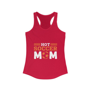 Hot Soccer Mom Racerback Tank