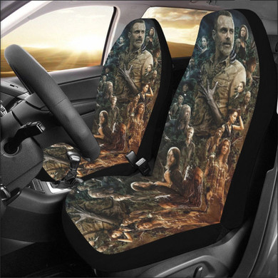 the walking dead Car Seat Covers Set of 2 the walking dead Car Seat Covers Set of 2