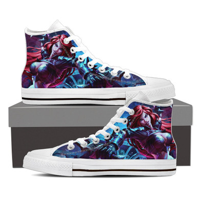 KATARINA LEAGUE OF LEGENDS CUSTOM CANVAS SHOES FOR LADIES