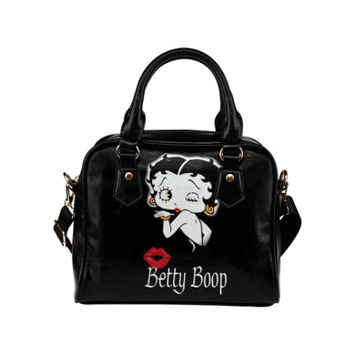 Betty Boop Kiss Black Handbag