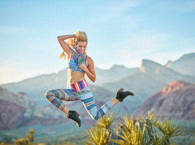 Retro Stripes Workout Leggings