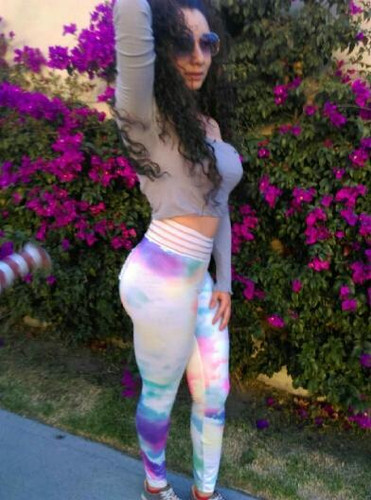 Rainbow Dream Tummy Control Pocket Push Up Workout Leggings - SAVE OVER $40!!!