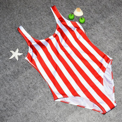 Striped Swimwear One Piece Swimsuit
