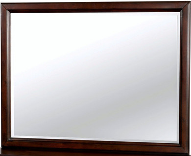 Ferrero Transitional Style Brown Cherry Mirror