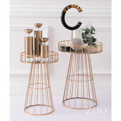 Cilinder Candle Holder Sm Gold
