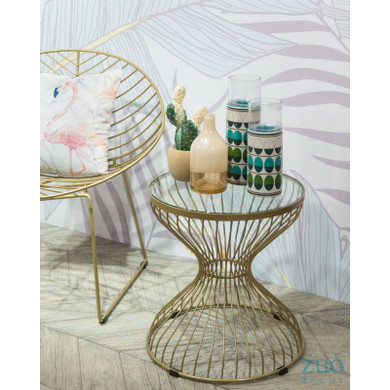 Retro Sm Candle Holder Green & Teal
