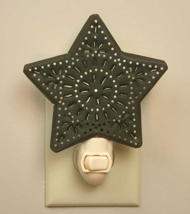 Punched Star Night Light