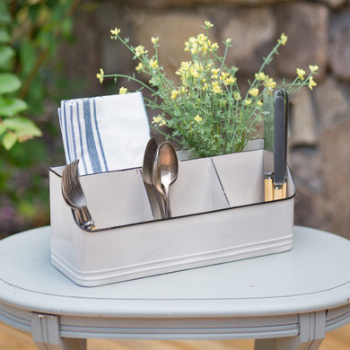 Metal Tabletop Organizer with Five Bins