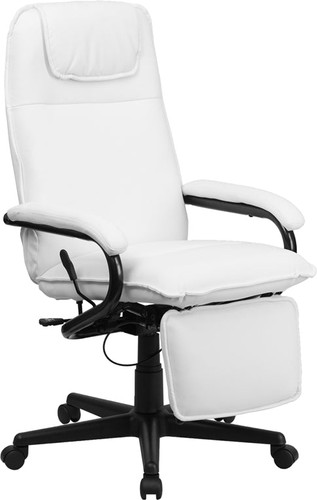 White Reclining Leather Chair