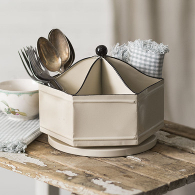 Metal Spinning Organizer with 6 bins