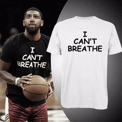 I Can't Breathe Letter Print T Shirt Short Sleeve O Neck Loose Tshirt