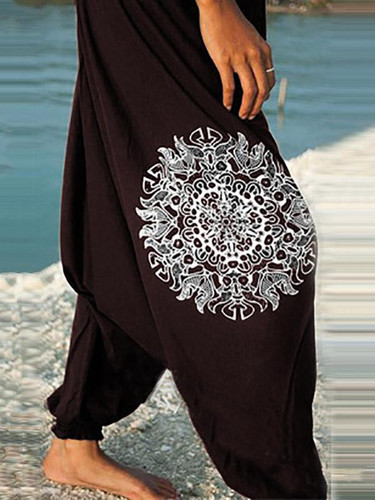Bohemia Printed Loose Harem Pants