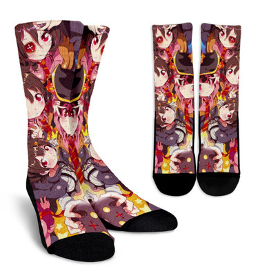Megumin Konosubarashi Collage Socks
