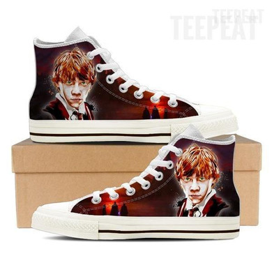 Ron W. Women High Top Canvas Shoes