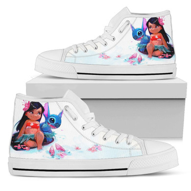 Lilo & Stitch Disney High Top Canvas Shoes