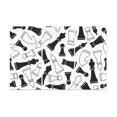 Chess Canvas Wall Art 3 Pieces Framed Wall Pictures