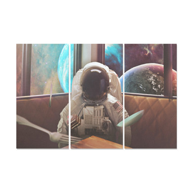 Astronaut Zero Gravity Canvas Wall Art 3 Pieces Framed Wall Pictures Astronaut Zero Gravity Canvas Wall Art 3 Pieces Framed Wall Pictures
