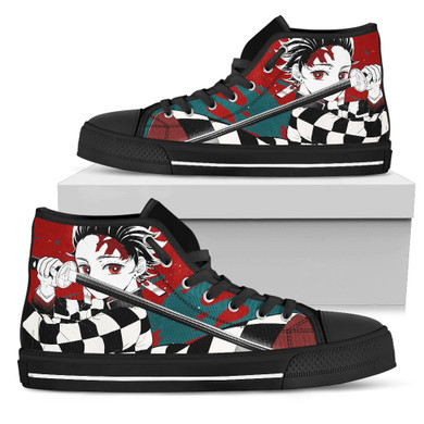 Demon Slayer Tanjiro Shoes High Top Sneakers Anime