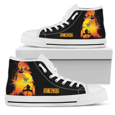 Graphic Luffy Sneakers High Top Shoes