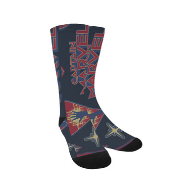 Captain Marvel Badges Socks