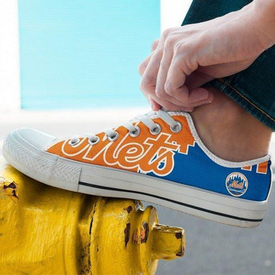 New York Mets Low Top Sneakers Shoes For Men New York Mets Low Top Sneakers Shoes For Men