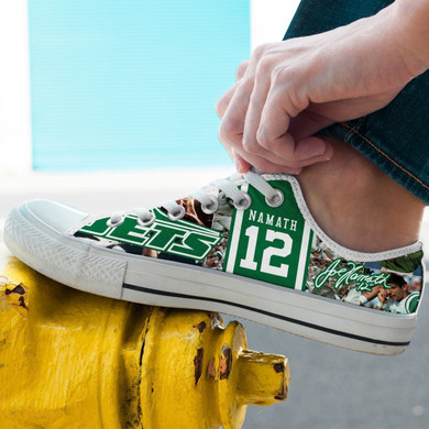 Joe Namath Low Top Sneakers Shoes For Men