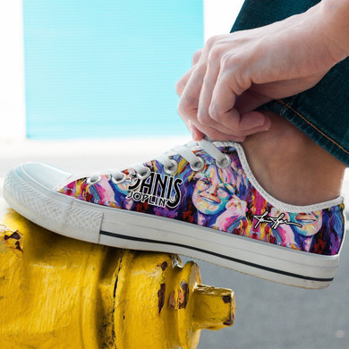 Janis Joplin Low Top Sneakers Shoes For Men