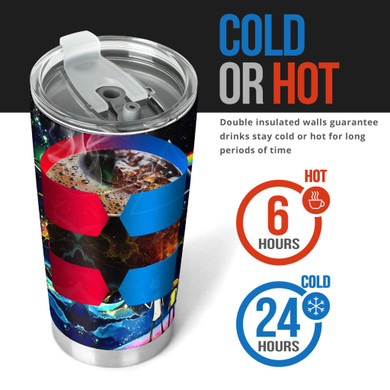Rick & Morty Pink Floyd Dark Side of the Moon Tumbler