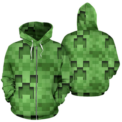 Minecraft All Over Zip-Up Hoodie