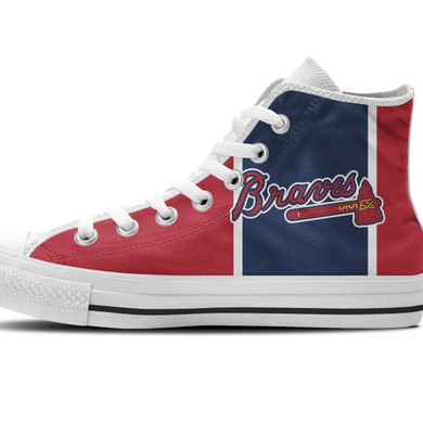 Atlanta Braves Mens High Top Sneakers