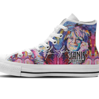 Janis Joplin Mens High Top Sneakers