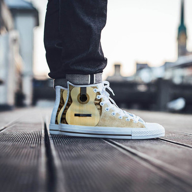 Guitar Sneaker Mens High Top Sneakers High Top