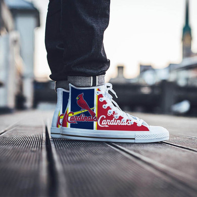 St Louis Cardinals Mens High Top Sneakers High Top
