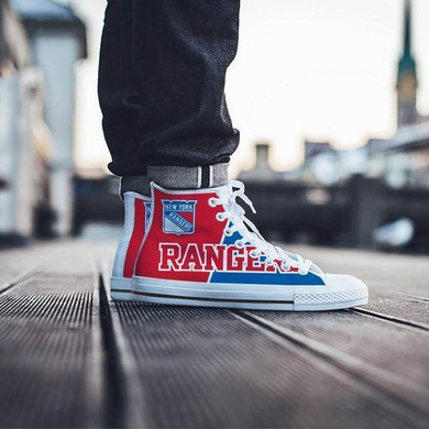 New York Rangers Mens High Top Sneakers High Top New York Rangers Mens High Top Sneakers High Top