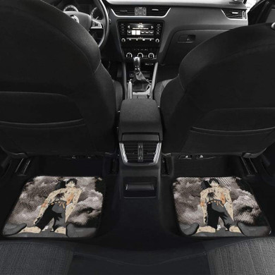 Luffy Ace One Piece Car Floor Mats Front And Back