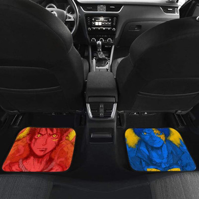 Luffy Sabo One Piece Car Floor Mats Front And Back