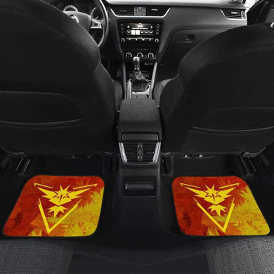 Team Instinct Zapdos Pokemon Car Floor Mats Front And Back