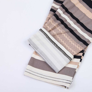 VanityVibe Woman's Fitness Elastic Stripes Leggings