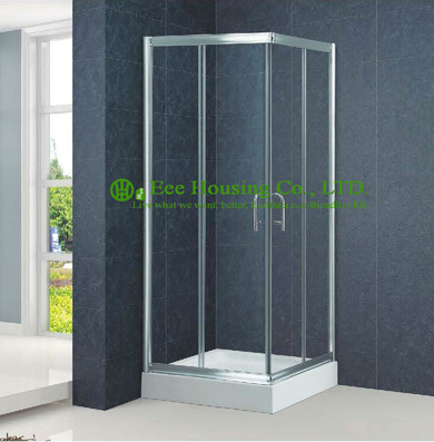 Shower room Aluminum Frame Square Sliding Shower Cabin Interior Glass Doors,Premium Instrument Shower Leak Free Sliding Doors