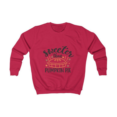 Sweeter Than Pumpkin Pie Kids Sweatshirt