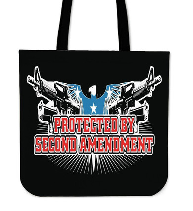 Protected By Second Amendment-Tote Bag-Free Shipping