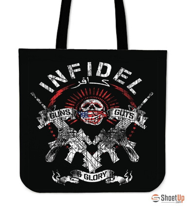 Infidel Guns & Glory-Tote Bag-Free Shipping