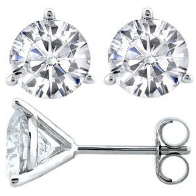 MARTINI STUD ROUND 0.75ct/pair