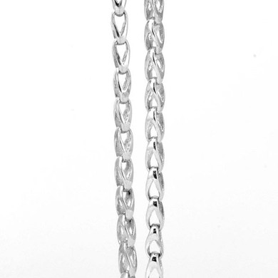 Link Bracelet in Sterling Silver 9"