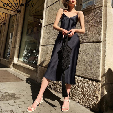 V-neck Sleeveless Sheath Dresses