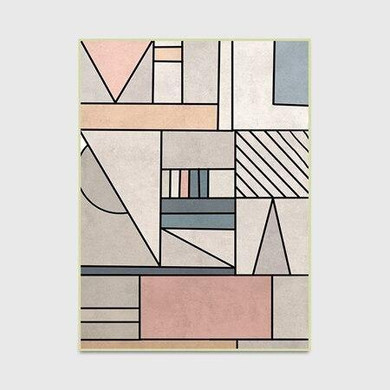 Creative Geometric Patterns Carpets Large Living Room Bedroom Tea Table Nordic Style Area Rugs Home Decor Anti-Skid Floor Mats
