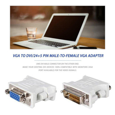 DVI D Male To VGA Female Socket Adapter Converter VGA to DVI/24+1 Pin Male to VGA Female Adapter Converter
