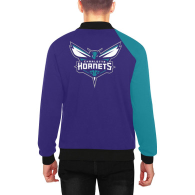 Charlotte Hornets Men's All Over Print Baseball Jacket
