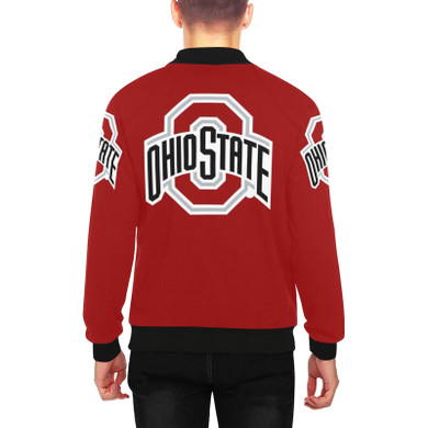 Ohio State Buckeyes Men's All Over Print Baseball Jacket